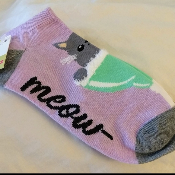 New "MeowGarita" Crazy Cat Lady Low Cut socks - Picture 4 of 5